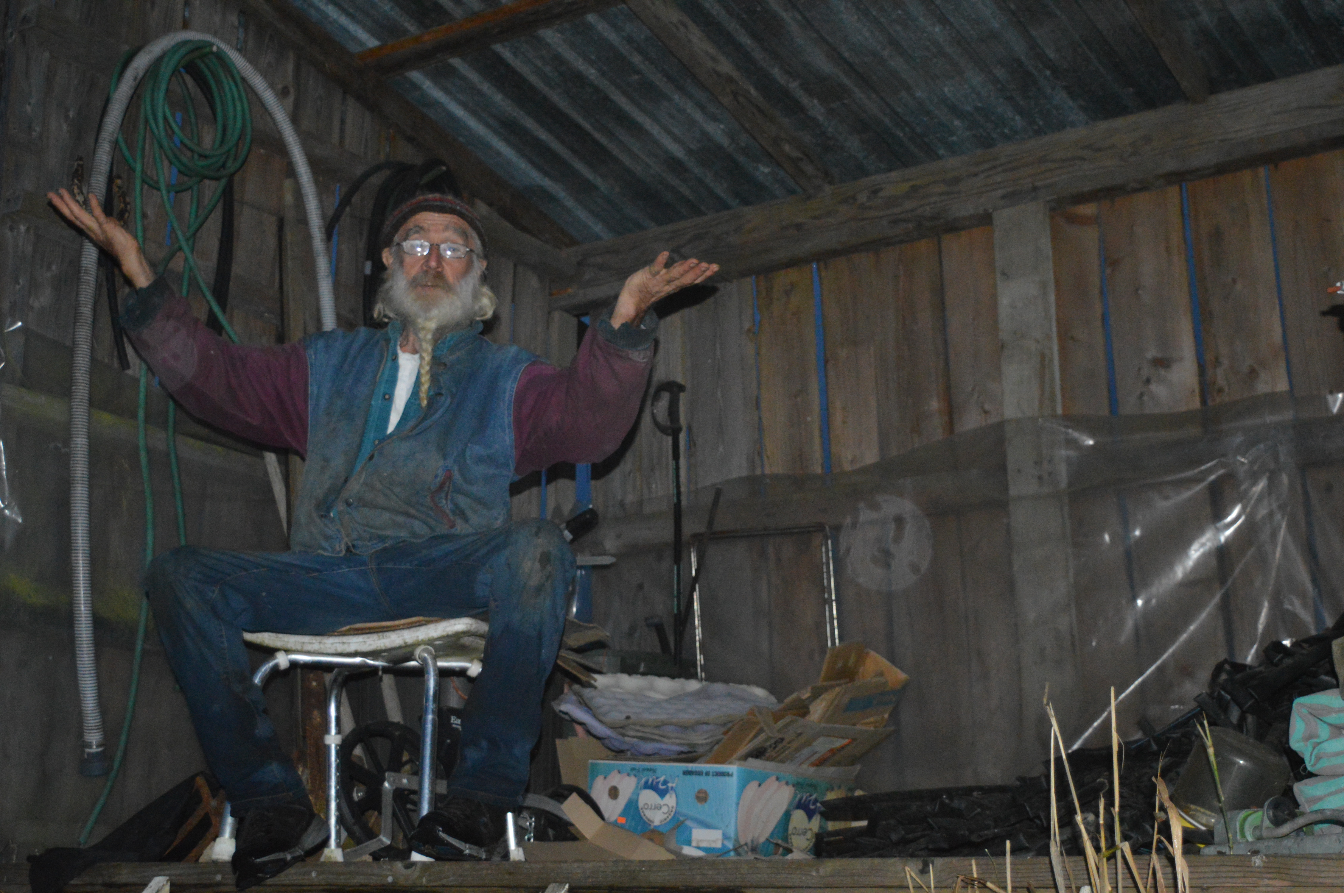 Rudy went 'back to the land' in the 60s, and he hasn't turned back.